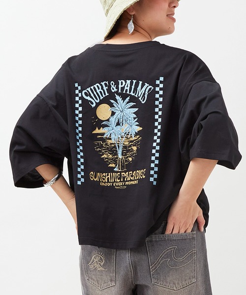 Kahiko(カヒコ)の「【Kahiko】SURF&Palms アラホウUVカットTシャツ(Tシャツ/カットソー・レディース・ホワイト/ブラック系その他/グリーン系その他/ブラック/ホワイト系その他/ミント・FREE)」の4枚目の写真