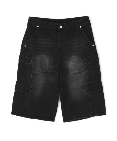 SIS(エスアイエス)の「SIS/エスアイエス/Side Pocket Denim Short Pants(デニムパンツ・レディース・ブラック/ブルー・M/L)」の1枚目の写真