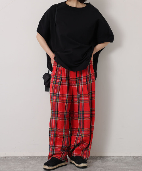 journal standard luxe オーガニックボーダー ポンチョ オーガニックテンジク ポンチョT（Tシャツ/カットソー）｜JOURNAL