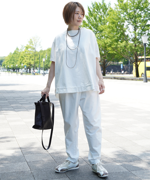 JOURNAL STANDARD LUXE(ジャーナルスタンダード ラックス)の「オーガニックテンジク ポンチョT(Tシャツ/カットソー・レディース・ホワイト/ブラック・FREE)」の7枚目の写真