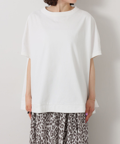 JOURNAL STANDARD LUXE(ジャーナルスタンダード ラックス)の「オーガニックテンジク ポンチョT(Tシャツ/カットソー・レディース・ホワイト/ブラック・FREE)」の13枚目の写真