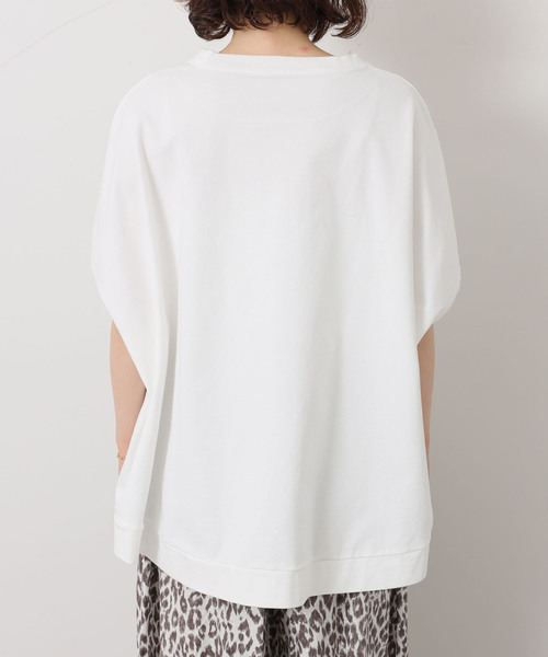 JOURNAL STANDARD LUXE(ジャーナルスタンダード ラックス)の「オーガニックテンジク ポンチョT(Tシャツ/カットソー・レディース・ホワイト/ブラック・FREE)」の15枚目の写真