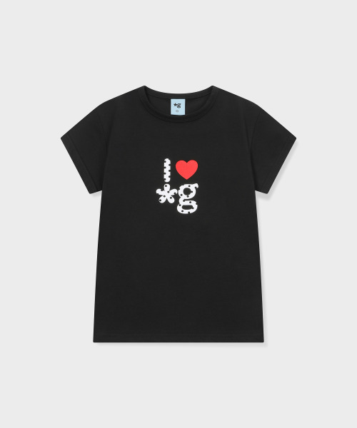 GRUNDEN（グルンデン）の「HEART LOGO T-SHIRT (BLACK)（Tシャツ/カットソー・レディース・その他・OS）」の3枚目の写真