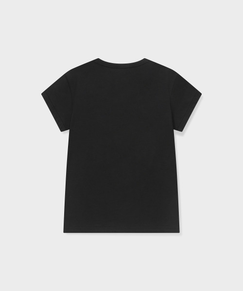 GRUNDEN（グルンデン）の「HEART LOGO T-SHIRT (BLACK)（Tシャツ/カットソー・レディース・その他・OS）」の4枚目の写真