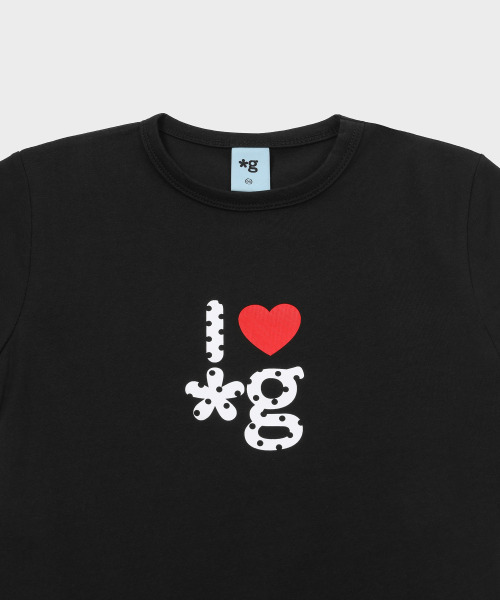GRUNDEN（グルンデン）の「HEART LOGO T-SHIRT (BLACK)（Tシャツ/カットソー・レディース・その他・OS）」の2枚目の写真