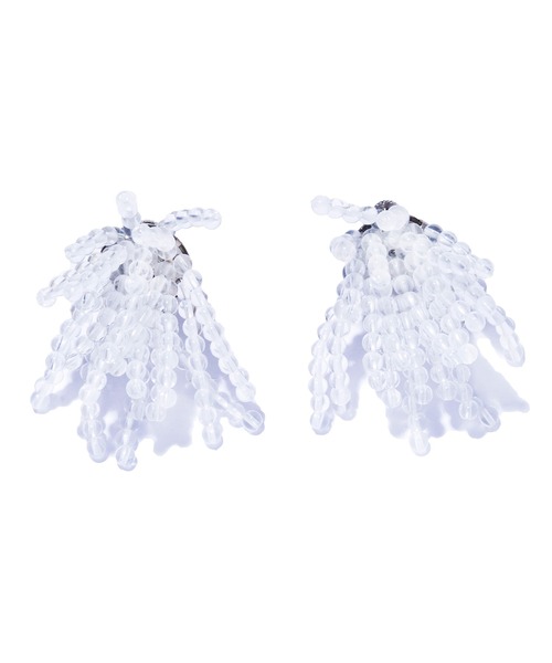 IRIS47(イリスフォーセブン)の「【IRIS 47】gordian earring crystal/ゴーディアン イヤリング クリスタル BO275(イヤリング・レディース・クリア・FREE)」の1枚目の写真