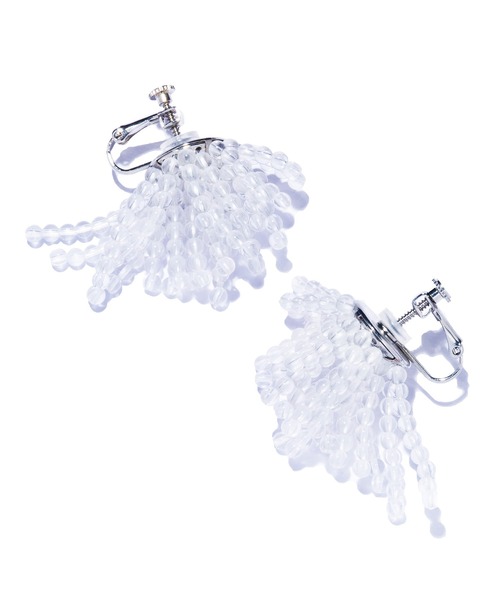 IRIS47(イリスフォーセブン)の「【IRIS 47】gordian earring crystal/ゴーディアン イヤリング クリスタル BO275(イヤリング・レディース・クリア・FREE)」の2枚目の写真