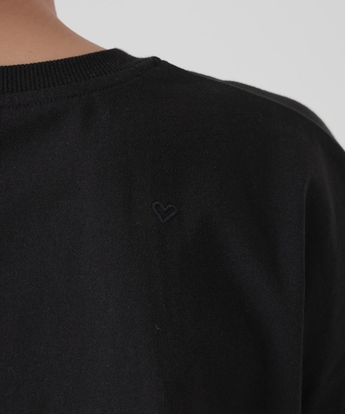 HEART MARKET（ハートマーケット）の「ワイドなフレンチTEE（Tシャツ/カットソー・レディース・チャコール/ダークブラウン/ホワイト/グレイッシュベージュ/ブラック/モカ/キャメル・SMALL/MEDIUM/LARGE）」の20枚目の写真
