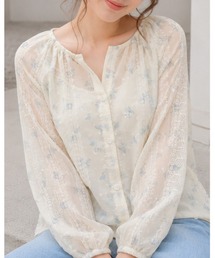FAZVY（ファズビー）の「シアー花柄ブラウス（シャツ/ブラウス）」
