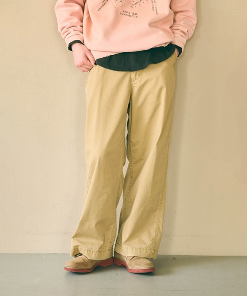 kha:ki(カーキ)の「「KHA:KI / カーキ」TYPE-45 TROUSERS(その他パンツ・レディース・オリーブ/ベージュ/グレイッシュベージュ/ブラック・1/2)」の3枚目の写真