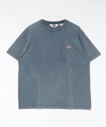 【BEN DAVIS/ベンデイビス】【パウダーブリーチ加工でヴィンテージ感ある仕上がり】ワンポイント 胸ポケットTシャツ 綿100% ゴリラピスネーム ポケT 古着風 ユーズド感 アメカジ ストリート ユニセックス
