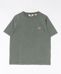 【BEN DAVIS/ベンデイビス】【パウダーブリーチ加工でヴィンテージ感ある仕上がり】ワンポイント 胸ポケットTシャツ 綿100% ゴリラピスネーム ポケT 古着風 ユーズド感 アメカジ ストリート ユニセックス