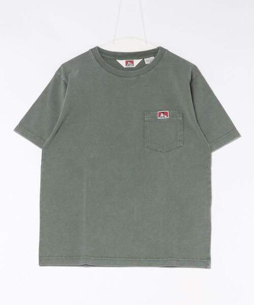 BEN DAVIS(ベンデイビス)の「【BEN DAVIS/ベンデイビス】【パウダーブリーチ加工でヴィンテージ感ある仕上がり】ワンポイント 胸ポケットTシャツ 綿100% ゴリラピスネーム ポケT 古着風 ユーズド感 アメカジ ストリート ユニセックス(Tシャツ/カットソー・メンズ・ブラック/ネイビー/グリーン・MEDIUM/LARGE/X-LARGE/SMALL)」の2枚目の写真