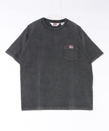 【BEN DAVIS/ベンデイビス】【パウダーブリーチ加工でヴィンテージ感ある仕上がり】ワンポイント 胸ポケットTシャツ 綿100% ゴリラピスネーム ポケT 古着風 ユーズド感 アメカジ ストリート ユニセックス