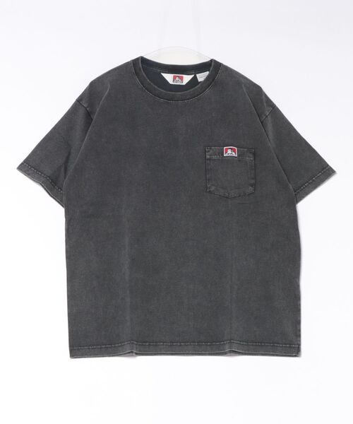 BEN DAVIS(ベンデイビス)の「【BEN DAVIS/ベンデイビス】【パウダーブリーチ加工でヴィンテージ感ある仕上がり】ワンポイント 胸ポケットTシャツ 綿100% ゴリラピスネーム ポケT 古着風 ユーズド感 アメカジ ストリート ユニセックス(Tシャツ/カットソー・メンズ・ブラック/ネイビー/グリーン・MEDIUM/LARGE/X-LARGE/SMALL)」の1枚目の写真