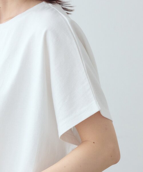 DISCOAT（ディスコート）の「【WEB限定】ドッキングフレンチプルオーバー（Tシャツ/カットソー・レディース・オフホワイト/ベージュ/ブラック・FREE）」の8枚目の写真