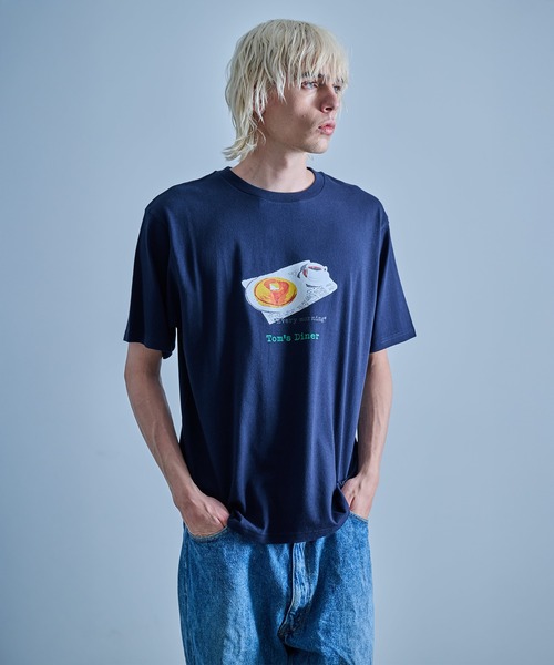 FRUIT OF THE LOOM（フルーツオブザルーム）の「Toms Diner Every morning Tシャツ（Tシャツ/カットソー・メンズ・ホワイト/ブラック/ネイビー・XL/L/M）」の3枚目の写真