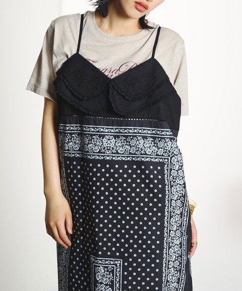 INDIA IS BEAUTIFUL(インディアイズビューティフル)の「【ROSE BUD別注】INDIA IS BEAUTIFUL/BLACK BANDANA DRESS(ワンピース・レディース・ブラック・ONE SIZE)」の7枚目の写真