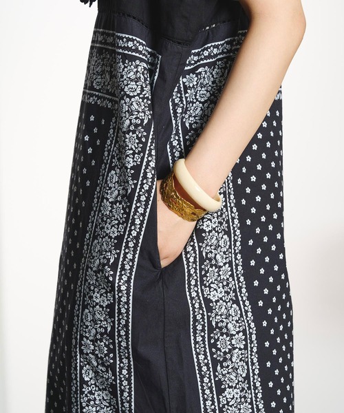 INDIA IS BEAUTIFUL(インディアイズビューティフル)の「【ROSE BUD別注】INDIA IS BEAUTIFUL/BLACK BANDANA DRESS(ワンピース・レディース・ブラック・ONE SIZE)」の9枚目の写真