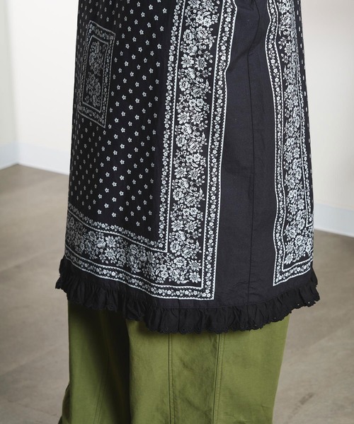 INDIA IS BEAUTIFUL(インディアイズビューティフル)の「【ROSE BUD別注】INDIA IS BEAUTIFUL/BLACK BANDANA DRESS(ワンピース・レディース・ブラック・ONE SIZE)」の10枚目の写真