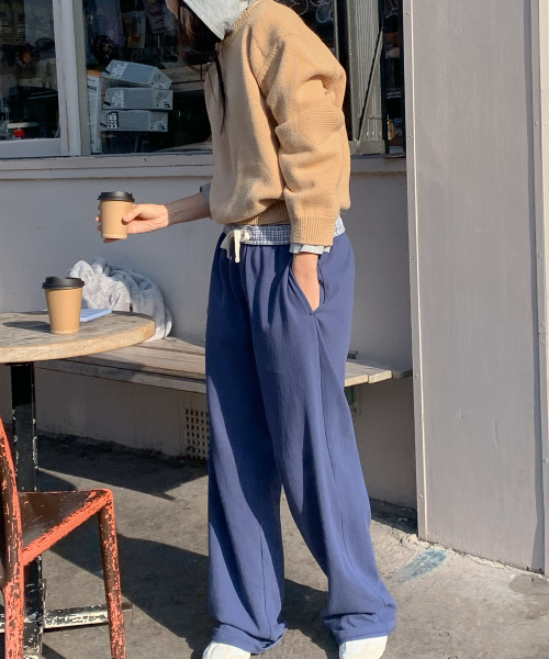 haag(ヘイグ)の「mix single pants (pale blue)(スウェットパンツ・レディース・その他・FREE)」の6枚目の写真