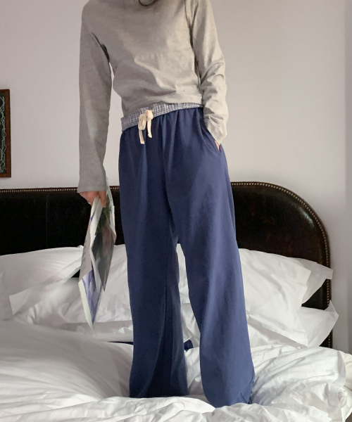 haag(ヘイグ)の「mix single pants (pale blue)(スウェットパンツ・レディース・その他・FREE)」の9枚目の写真