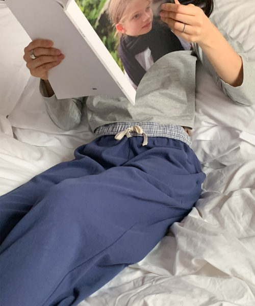 haag(ヘイグ)の「mix single pants (pale blue)(スウェットパンツ・レディース・その他・FREE)」の14枚目の写真