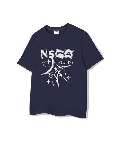 NESPA STUDIO（ネスパスタジオ）の「ブラストオーバーサイズ半袖Tシャツ4カラー[NSSE_1007]（Tシャツ/カットソー・メンズ・ホワイト/アイボリー/ネイビー/ブラック・SMALL/MEDIUM/LARGE/X-LARGE）」の7枚目の写真