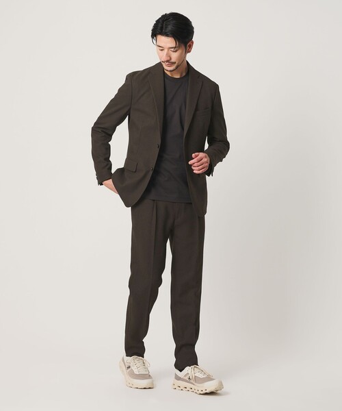 BEAUTY&YOUTH UNITED ARROWS(ビューティーアンドユースユナイテッドアローズ)の「【WEB限定 WARDROBE SMART】LANATEC OX セットアップ/総裏ジャケット&イージーパンツ(セットアップ・メンズ・ダークグレー/ブラック/ダークブラウン/グレー/ネイビー・S/XL/M/L)」の4枚目の写真