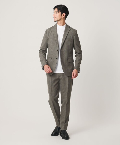 BEAUTY&YOUTH UNITED ARROWS(ビューティーアンドユースユナイテッドアローズ)の「【WEB限定 WARDROBE SMART】LANATEC OX セットアップ/総裏ジャケット&イージーパンツ(セットアップ・メンズ・ダークグレー/ブラック/ダークブラウン/グレー/ネイビー・S/XL/M/L)」の1枚目の写真