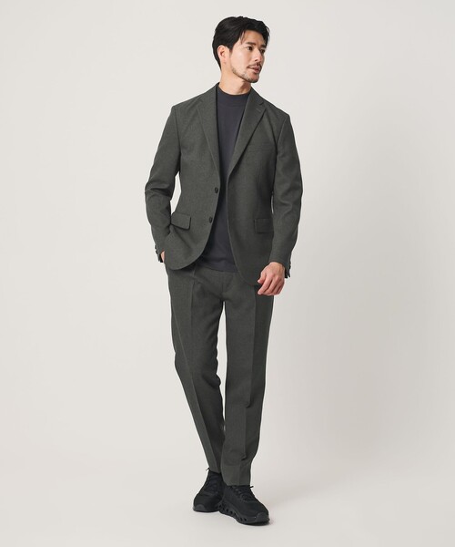 BEAUTY&YOUTH UNITED ARROWS(ビューティーアンドユースユナイテッドアローズ)の「【WEB限定 WARDROBE SMART】LANATEC OX セットアップ/総裏ジャケット&イージーパンツ(セットアップ・メンズ・ダークグレー/ブラック/ダークブラウン/グレー/ネイビー・S/XL/M/L)」の3枚目の写真