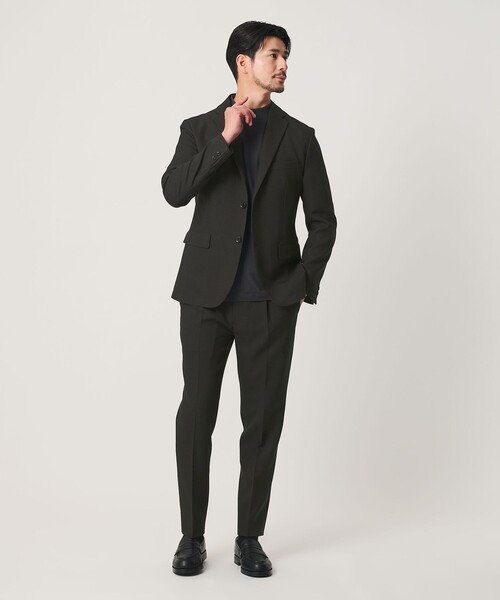 BEAUTY&YOUTH UNITED ARROWS(ビューティーアンドユースユナイテッドアローズ)の「【WEB限定 WARDROBE SMART】LANATEC OX セットアップ/総裏ジャケット&イージーパンツ(セットアップ・メンズ・ダークグレー/ブラック/ダークブラウン/グレー/ネイビー・S/XL/M/L)」の2枚目の写真