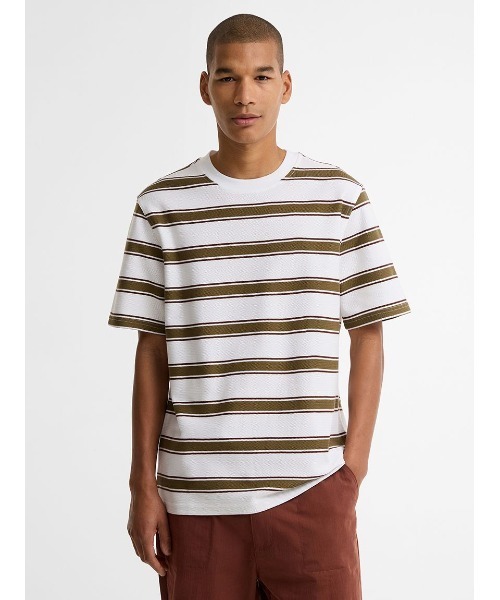 Barbour(バブアー)の「Browtop ボーダーTシャツ(Tシャツ/カットソー・メンズ・ネイビー/ホワイト・SMALL/MEDIUM)」の1枚目の写真