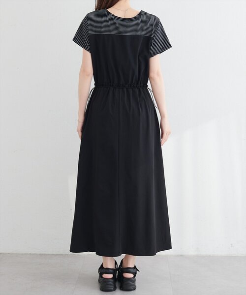 natural couture（ナチュラルクチュール）の「ナイロンドッキングワンピース（ワンピース・レディース・ブラック/ネイビー/オフホワイト・FREE）」の18枚目の写真