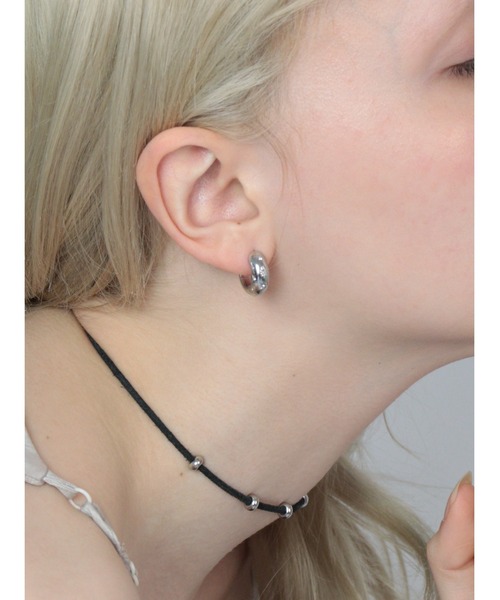 Bilan(ビラン)の「( 金属アレルギー軽減 サージカルステンレス ) ステラワンタッチフープピアス / 【BILAN】 Stella One Touch Hoop Pierce(ピアス(両耳用)・レディース・ゴールド/シルバー・FREE)」の10枚目の写真