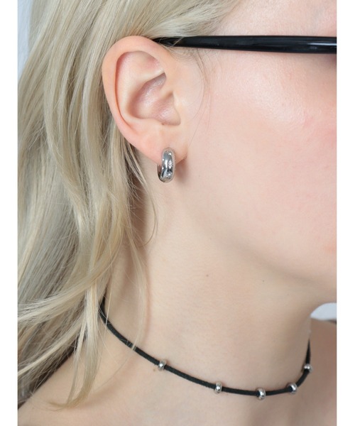 Bilan(ビラン)の「( 金属アレルギー軽減 サージカルステンレス ) ステラワンタッチフープピアス / 【BILAN】 Stella One Touch Hoop Pierce(ピアス(両耳用)・レディース・ゴールド/シルバー・FREE)」の12枚目の写真