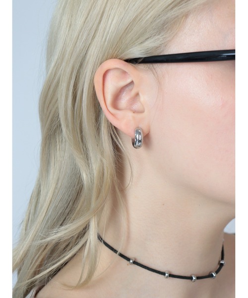 Bilan(ビラン)の「( 金属アレルギー軽減 サージカルステンレス ) ステラワンタッチフープピアス / 【BILAN】 Stella One Touch Hoop Pierce(ピアス(両耳用)・レディース・ゴールド/シルバー・FREE)」の13枚目の写真