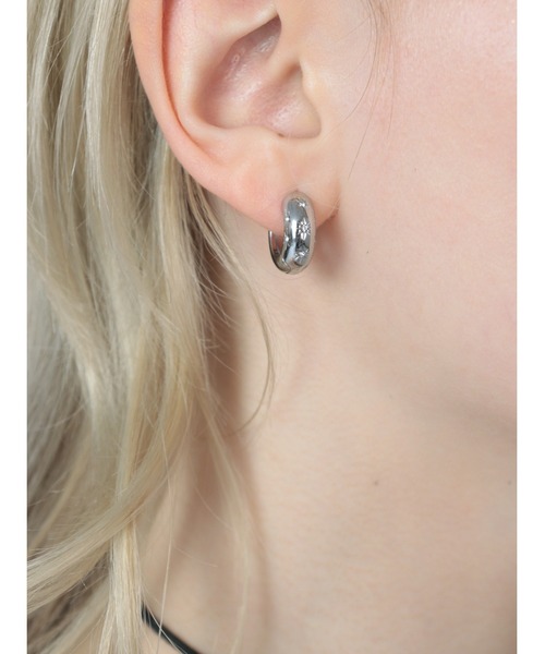 Bilan(ビラン)の「( 金属アレルギー軽減 サージカルステンレス ) ステラワンタッチフープピアス / 【BILAN】 Stella One Touch Hoop Pierce(ピアス(両耳用)・レディース・ゴールド/シルバー・FREE)」の15枚目の写真