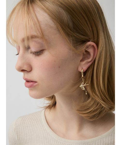 LILY BROWN(リリーブラウン)の「バードモチーフピアス(ピアス(両耳用)・レディース・ゴールド/シルバー・F)」の22枚目の写真