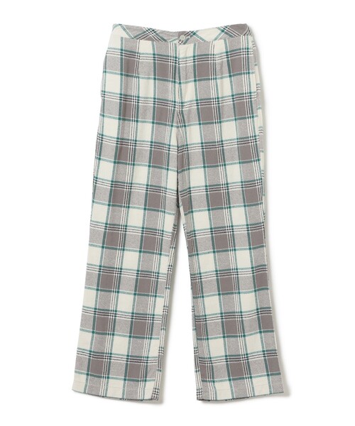 BEAMS BOY(ビームスボーイ)の「ボーイ ワーク チェック パンツ(その他パンツ・レディース・グレー/アイボリー/パープル・1/2)」の3枚目の写真