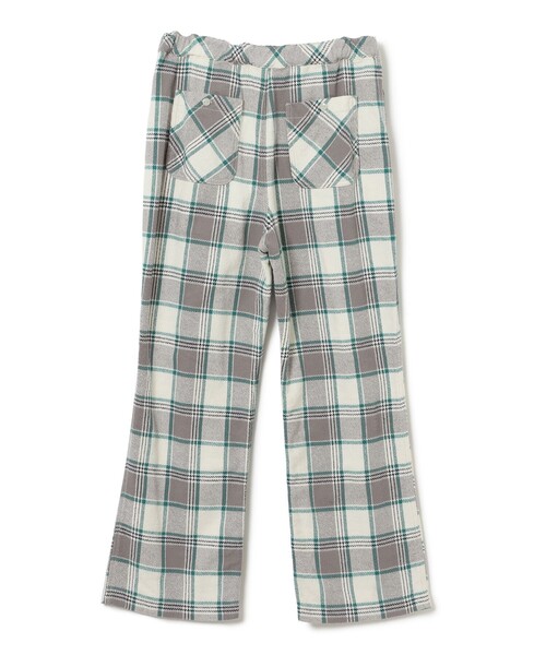 BEAMS BOY(ビームスボーイ)の「ボーイ ワーク チェック パンツ(その他パンツ・レディース・グレー/アイボリー/パープル・1/2)」の21枚目の写真