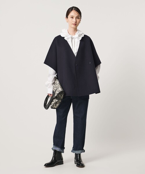 UNITED ARROWS(ユナイテッドアローズ)の「バイカラー リバー ストールベスト(その他アウター・レディース・ネイビー/その他1・FREE)」の3枚目の写真