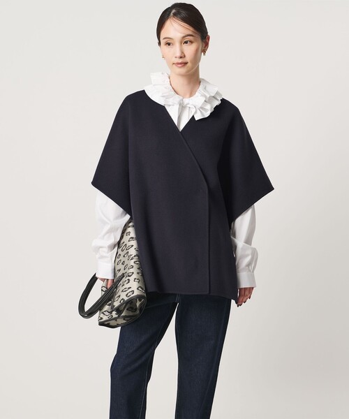 UNITED ARROWS(ユナイテッドアローズ)の「バイカラー リバー ストールベスト(その他アウター・レディース・ネイビー/その他1・FREE)」の4枚目の写真