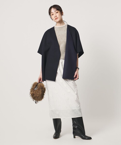 UNITED ARROWS(ユナイテッドアローズ)の「バイカラー リバー ストールベスト(その他アウター・レディース・ネイビー/その他1・FREE)」の7枚目の写真
