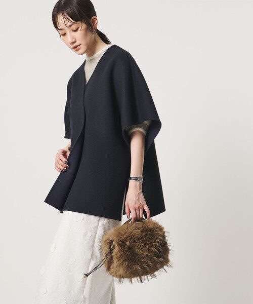 UNITED ARROWS(ユナイテッドアローズ)の「バイカラー リバー ストールベスト(その他アウター・レディース・ネイビー/その他1・FREE)」の9枚目の写真