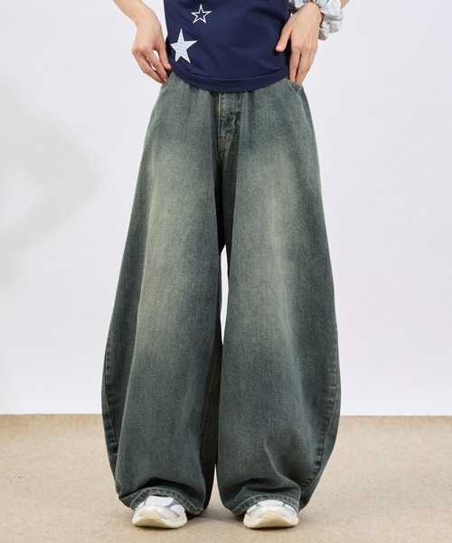 LOGO CURVE DENIM PANTS / ロゴカーブデニムパンツ（デニムパンツ