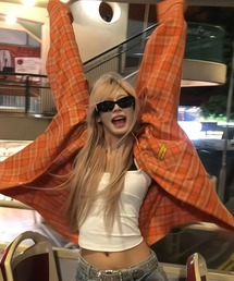 チェックシャツ