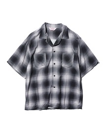 DAN RIVER / PRINTED RAYON CHECK SS SHIRT