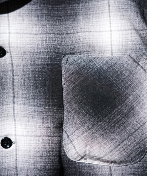 DAN RIVER（ダンリバー ）の「DAN RIVER / PRINTED RAYON CHECK SS SHIRT（シャツ/ブラウス・メンズ・ブラック/ブラウン/ブラック×ホワイト・SMALL/LARGE/MEDIUM）」の11枚目の写真