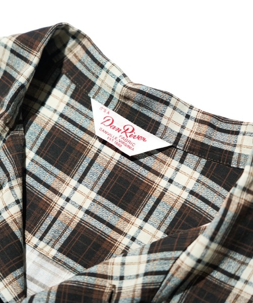 DAN RIVER（ダンリバー ）の「DAN RIVER / PRINTED RAYON CHECK SS SHIRT（シャツ/ブラウス・メンズ・ブラック/ブラウン/ブラック×ホワイト・SMALL/LARGE/MEDIUM）」の15枚目の写真